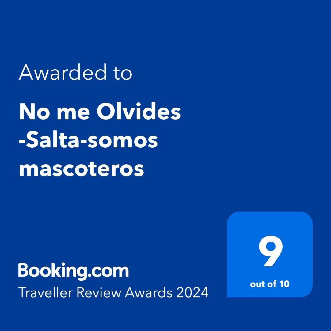 No Me Olvides -Salta-Somos Mascoteros Lägenhet Exteriör bild